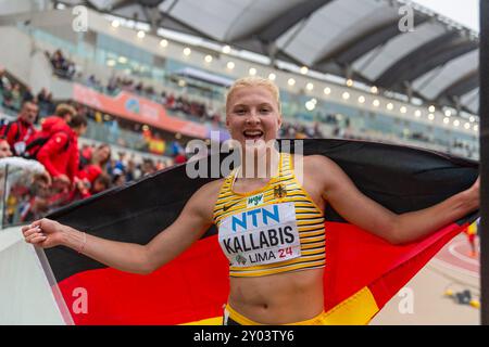 Jolanda KALLABIS (FT 1844 Freiburg), ALLEMAGNE, 1500 mètres femmes PER, Leichtathletik, Athlétisme, Championnats du monde d'athlétisme U20 Lima 24, Leichtathletik Weltmeisterschaften, 31.08.2024, Foto : Eibner-Pressefoto/Jan Papenfuss Banque D'Images