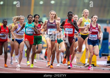 Jolanda KALLABIS (FT 1844 Freiburg), ALLEMAGNE, 1500 mètres femmes PER, Leichtathletik, Athlétisme, Championnats du monde d'athlétisme U20 Lima 24, Leichtathletik Weltmeisterschaften, 31.08.2024, Foto : Eibner-Pressefoto/Jan Papenfuss Banque D'Images