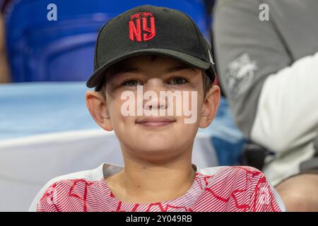 Bronx, New York, États-Unis. 31 août 2024. Les fans des Red Bulls vus lors du match de saison régulière de la MLS contre Philadelphia Union au Red Bull Arena de Harrison, New Jersey, le 31 août 2024. Philadelphie a gagné 2 - 0 (crédit image : © Lev Radin/ZUMA Press Wire) USAGE ÉDITORIAL SEULEMENT! Non destiné à UN USAGE commercial ! Banque D'Images