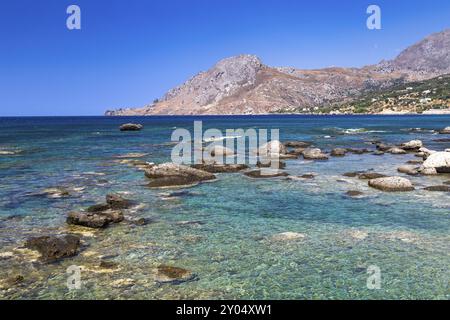 La baie de Souda, près de Plakias en Crète Banque D'Images