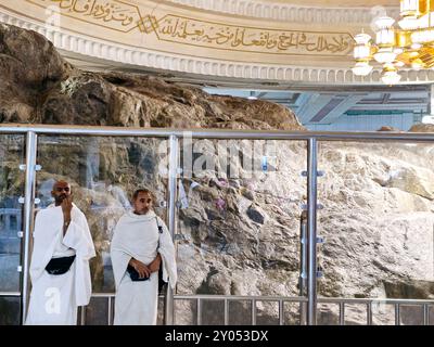 La Mecque, Arabie Saoudite, 6 juin 2024 : les collines de SAFA et de Marwah, deux petites montagnes maintenant situées dans le Masjid al Haram à Makkah, les musulmans reviennent et reviennent Banque D'Images