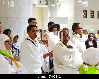 La Mecque, Arabie Saoudite, 6 juin 2024 : les collines de SAFA et de Marwah, deux petites montagnes maintenant situées dans le Masjid al Haram à Makkah, les musulmans reviennent et reviennent Banque D'Images