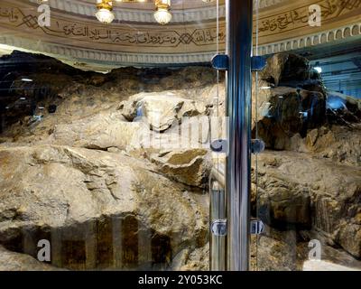Les collines Al-Safa et Al-Marwah (Safa et Marwah), deux petites montagnes maintenant situées dans le Masjid al Haram à Makkah, les musulmans font des allers-retours 7 fois Banque D'Images