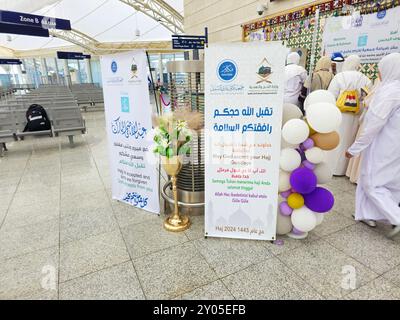 Médine, Arabie Saoudite, juin 29 2024 : L'aéroport international Prince Mohammad Bin Abdulaziz ou l'aéroport de Médine, à Madinah, gère les vols domestiques et régionaux i Banque D'Images