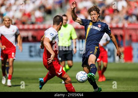 Utrecht, pays-Bas. 01 Sep, 2024. UTRECHT, 01-09-2024, Galgenwaard Stadium, saison 2024/2025, Football Néerlandais Eredivisie. FC Twente joueur Sam Lammers pendant le match Utrecht - Twente crédit : Pro Shots/Alamy Live News Banque D'Images