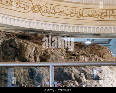 La Mecque, Arabie Saoudite, 6 juin 2024 : les collines de SAFA et de Marwah, deux petites montagnes maintenant situées dans le Masjid al Haram à Makkah, les musulmans reviennent et reviennent Banque D'Images
