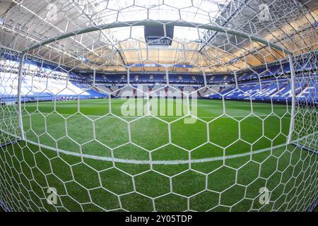 Gelsenkirchen, Deutschland. 01 Sep, 2024. 01.09.2024, Fussball, saison 2024/2025, 2. Bundesliga, 4. Spieltag, FC Schalke 04 - 1. FC Köln, Leere Veltins Arena Foto : Tim Rehbein/RHR-FOTO/dpa/Alamy Live News Banque D'Images