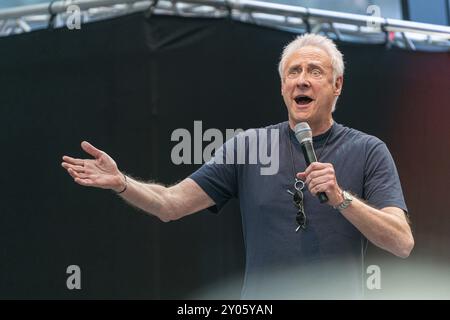 STUTTGART, ALLEMAGNE, 29 juin 2019 : Brent Spiner (*1949, acteur) au Comic Con Germany Stuttgart, une convention de fans de deux jours Banque D'Images