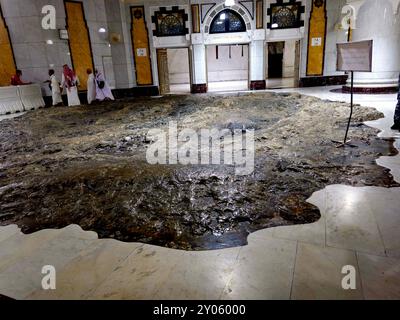 La Mecque, Arabie Saoudite, 6 juin 2024 : les collines de SAFA et de Marwah, deux petites montagnes maintenant situées dans le Masjid al Haram à Makkah, les musulmans reviennent et reviennent Banque D'Images