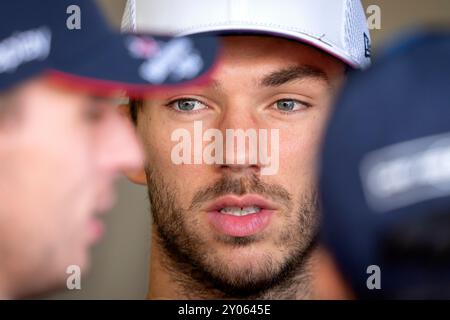 MONZA - Pierre Gasly (Alpine) avant le défilé des pilotes pour le Grand Prix d'Italie sur le circuit de Monza. PONCEUSE ANP KONING Banque D'Images