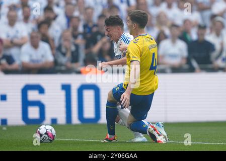 Copenhague, Danemark. 01 Sep, 2024. Match de Superliga entre le FC Copenhague et Broendby IF à Parken à Copenhague dimanche 1er septembre 2024. (Photo : Mads Claus Rasmussen/Scanpix 2024) crédit : Ritzau/Alamy Live News Banque D'Images