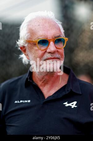 Monza, Italie. 1er septembre 2024. Flavio Briatore (ITA, Executive Advisor BWT Alpine F1 Team), Grand Prix de F1 d'Italie à l'Autodromo Nazionale Monza le 1er septembre 2024 à Monza, Italie. (Photo de HOCH Zwei) crédit : dpa/Alamy Live News Banque D'Images