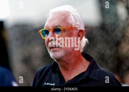 Monza, Italie. 1er septembre 2024. Flavio Briatore (ITA, Executive Advisor BWT Alpine F1 Team), Grand Prix de F1 d'Italie à l'Autodromo Nazionale Monza le 1er septembre 2024 à Monza, Italie. (Photo de HOCH Zwei) crédit : dpa/Alamy Live News Banque D'Images