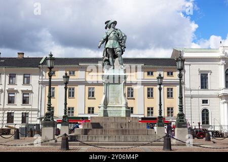 Monument à Gustav II Adolf, Gothenburg, Suède, Europe Banque D'Images