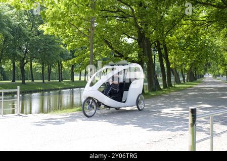 Transport de passagers dans un 3 roues Banque D'Images