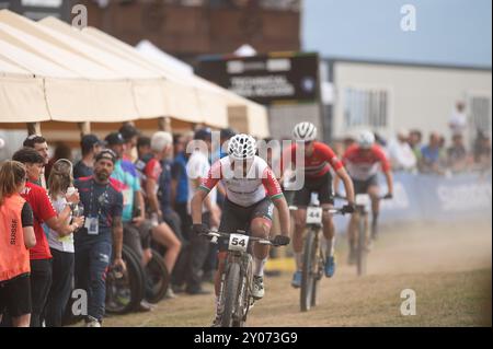 PAL Arinsal, Andorre : 1 septembre 2024 : Roberto Ferreira du Portugal aux Championnats du monde de VTT UCI Andorre 2024 sur Septemeber 1, Banque D'Images