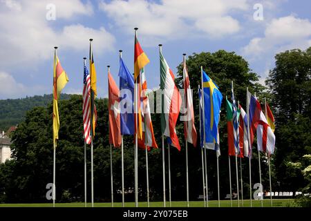 Drapeaux nationaux Banque D'Images