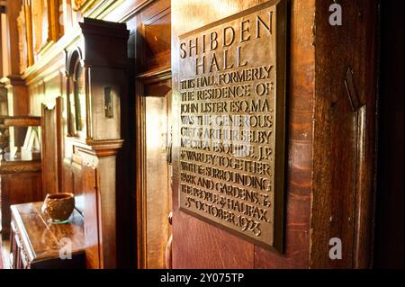 Shibden Hall, West Yorkshire, ancienne maison de 'Gentleman Jack'Anne Lister Banque D'Images