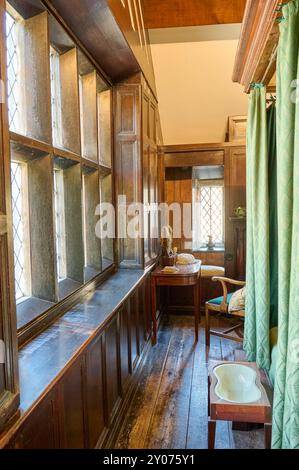 Shibden Hall, West Yorkshire, ancienne maison de 'Gentleman Jack'Anne Lister. La salle Oak Banque D'Images