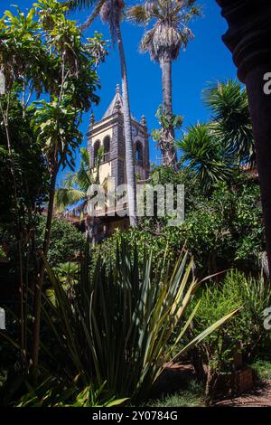 L'église et l'ancien monastère de San Augustin à San Cristobal de la Laguna Banque D'Images