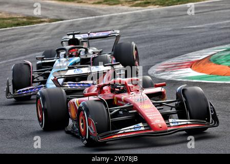 Monza, Italie. 01 Sep, 2024. Charles Leclerc (mon) Ferrari SF-24. 01.09.2024. Championnat du monde de formule 1, Rd 16, Grand Prix d'Italie, Monza, Italie, jour de la course. Le crédit photo devrait se lire : XPB/Alamy Live News. Banque D'Images