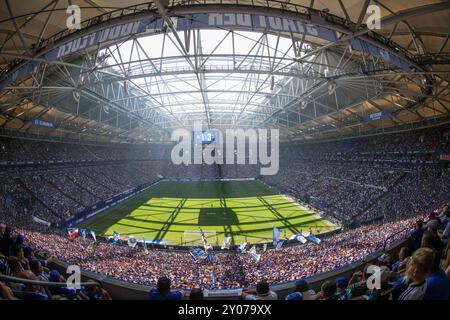 Gelsenkirchen, Deutschland. 01 Sep, 2024. 01.09.2024, Fussball, saison 2024/2025, 2. Bundesliga, 4. Spieltag, FC Schalke 04 - 1. FC Köln, Ausverkaufte Veltins Arena Foto : Tim Rehbein/RHR-FOTO/dpa/Alamy Live News Banque D'Images