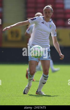 Londres, Royaume-Uni. 01 Sep, 2024. Londres, Angleterre, 01 septembre 2024 : Danielle Turner (14 Aston Villa) lors du match amical entre Charlton Athletic et Aston Villa à The Valley à Londres, Angleterre. (Jay Patel/SPP) crédit : photo de presse sportive SPP. /Alamy Live News Banque D'Images