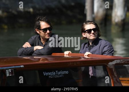 Venise, Italie. 31 août 2024. Austin Abrams arrive au Casino dans le cadre du 81ème Festival International du film de Venise, à Venise, Italie le 1er septembre 2024. Photo Aurore MARECHAL/ABACAPRESS. COM Credit : Abaca Press/Alamy Live News Banque D'Images