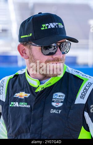 West Allis, Wi, États-Unis. 31 août 2024. CONOR DALY (78) (USA) de Noblesville, Indiana se prépare à se qualifier pour le Hy-Vee Milwaukee Mile 250's au Milwaukee Mile à West Allis, WISCONSIN. (Crédit image : © Walter G. Arce Sr./ASP via ZUMA Press Wire) USAGE ÉDITORIAL SEULEMENT! Non destiné à UN USAGE commercial ! Banque D'Images