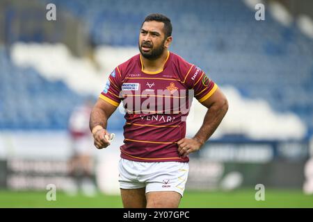 SEB Ikahihifo des Huddersfield Giants lors du match de la Betfred Super League Round 24 Huddersfield Giants vs St Helens au John Smith's Stadium, Huddersfield, Royaume-Uni, 1er septembre 2024 (photo de Craig Thomas/News images) Banque D'Images