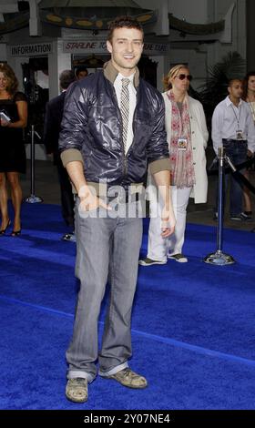 Justin Timberlake at the Los Angeles premiere of 'Love Guru' held at the Grauman's Chinese Theater in Hollywood on June 11, 2008 Stock Photo