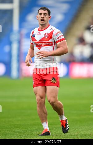 Matt Whitley de la troupe Helens lors du match de la Betfred Super League Round 24 Huddersfield Giants vs St Helens au John Smith's Stadium, Huddersfield, Royaume-Uni, le 1er septembre 2024 (photo Craig Thomas/News images) in, le 01/09/2024. (Photo de Craig Thomas/News images/SIPA USA) crédit : SIPA USA/Alamy Live News Banque D'Images