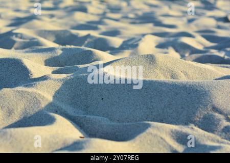 Sable sur la plage de la mer Baltique Banque D'Images