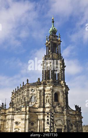 L'église de la Cour à Dresde Banque D'Images