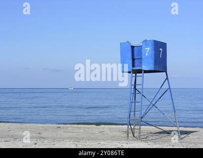 Tour de guet sur la plage Banque D'Images