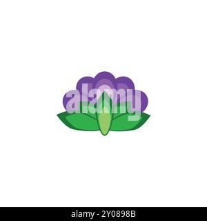 Icône de fleur de lavande pour le bien-être et le spa Illustration de Vecteur