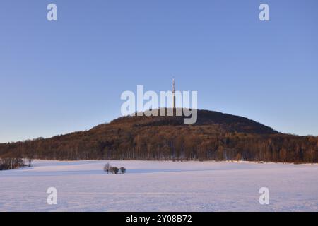 Vue sur la montagne Loebauer dans la matinée Banque D'Images