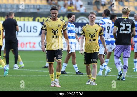 KERKRADE, pays-Bas. 01 Sep, 2024. Football, néerlandais Keuken Kampioen Divisie, Roda JC - de Graafschap, Parkstad Limburg Stadium, saison 2024/2025, crédit : Pro Shots/Alamy Live News Banque D'Images