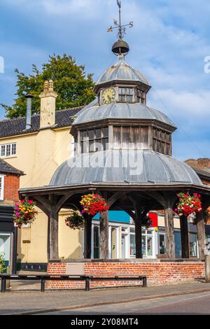 Town Bandstand ou Market Cross à North Walsham, North Norfolk, Royaume-Uni Banque D'Images