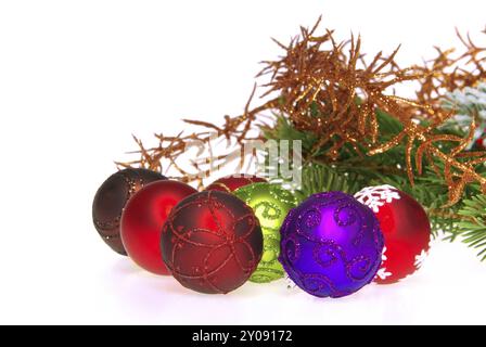 Boule de Noël isolée, boule de noël isolée Banque D'Images