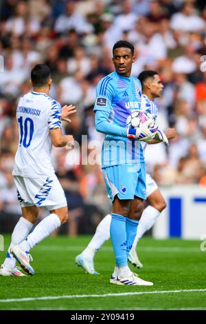 1 (FCK) - Nathan Trott (gardien). Superliga : FC København mod Brøndby IF - 01.09.24. København, Danmark. 1er septembre 2024. Banque D'Images