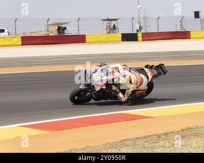 36 Joan Mir (Spa-Repsol Honda Team) lors du Moto Grand Prix GoPro d'Aragon Grand Prix Race MotoGP dimanche, MotoGP d'Espagne au circuit Motorland à Alcaniz le 1er septembre 2024 à Alcaniz, Espagne. Banque D'Images