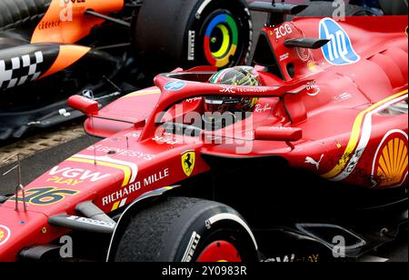 Monza, Italie. 1er septembre 2024. Charles Leclerc (MCO, Scuderia Ferrari HP), Grand Prix de F1 d'Italie à l'Autodromo Nazionale Monza le 1er septembre 2024 à Monza, Italie. (Photo de HOCH Zwei) crédit : dpa/Alamy Live News Banque D'Images