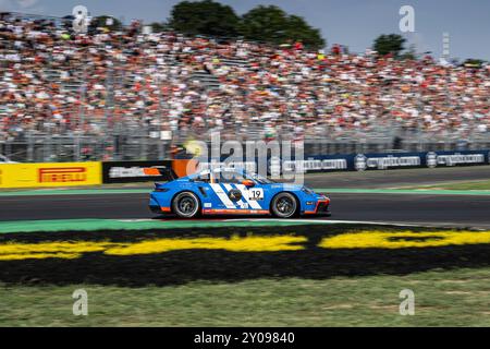 Monza, Italie. 1er septembre 2024. #19 Lirim Zendeli (d, Ombra), Porsche Mobil 1 Supercup à l'Autodromo Nazionale Monza le 1er septembre 2024 à Monza, Italie. (Photo de HOCH Zwei) crédit : dpa/Alamy Live News Banque D'Images