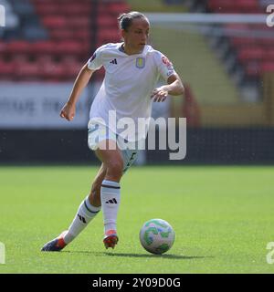 Londres, Royaume-Uni. 01 Sep, 2024. Londres, Angleterre, 01 septembre 2024 : Lucy Staniforth (5 Aston Villa) lors du match amical entre Charlton Athletic et Aston Villa à The Valley à Londres, Angleterre. (Jay Patel/SPP) crédit : photo de presse sportive SPP. /Alamy Live News Banque D'Images