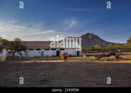 Camp de concentration sur les îles du Cap-Vert Banque D'Images