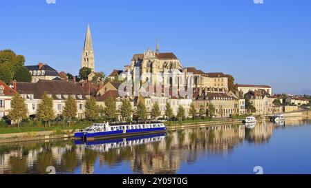 Abbaye d'Auxerre Saint-Germain, Abbaye d'Auxerre Saint-Germain d'Auxerre Banque D'Images