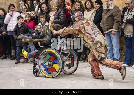 Demonio, baile de los Cosiers, baile Popular Mallorquin, Algaida, Mallorca, Islas baleares, Espagne, Europe Banque D'Images