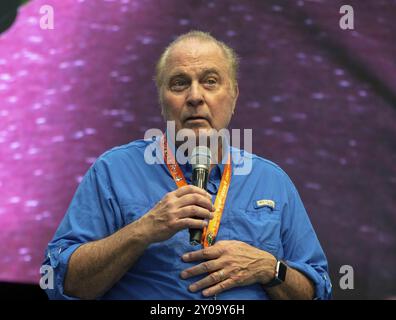 STUTTGART, ALLEMAGNE, 30 juin 2018 : Gil Gerard au Comic Con Germany Stuttgart, une convention de fans de deux jours Banque D'Images