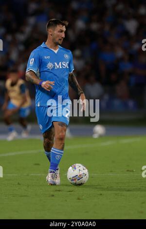 Naples, Campanie, Italie. 31 août 2024. Matteo Politano de Napoli est vu en action lors du match de Serie A SSC Napoli - Parme Calcio Stadio Maradona le 31 août 2024 à Naples, Italie. (Crédit image : © Ciro de Luca/ZUMA Press Wire) USAGE ÉDITORIAL SEULEMENT! Non destiné à UN USAGE commercial ! Banque D'Images